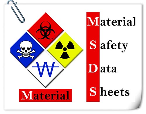 MSDS：Material Safety Data Sheets直譯是化學品安全說明書。